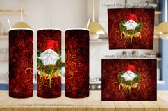 Gnome Merry Christmas 20oz Tumbler Sublimation Wrap Product Image 2