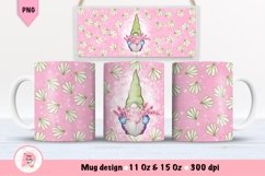 Mug Sublimation Gnome Bundle, Spring Gnome PNG, Gnome Bundle PNG,  Gnome Mug Spring PNG,  Mug Wrap