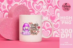 Gnome one compares to you png, Valentines day sublimation Product Image 3