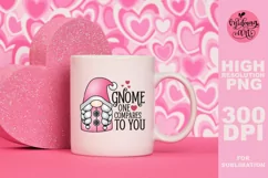 Gnome one compares to you png, Valentines day sublimation Product Image 1