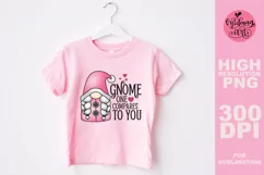 Gnome one compares to you png, Valentines day sublimation Product Image 2