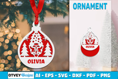 Gnome Ornaments for Holiday Lasercut BUNDLES 12 Designs Product Image 12