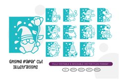 Gnome Paper Cut Illustrations Product Image 1