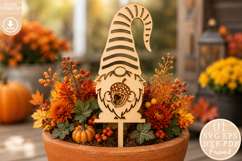 Gnome Plant Marker Laser Cut SVG Product Image 1