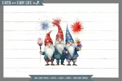 Patriotic Gnomes PNG/Jpeg Product Image 1
