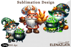 Gnome, Happy Halloween Clipart watercolor clipart Product Image 1