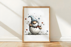 Gnome Popping Out of Easter Egg Clipart Product Image 3