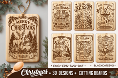 Christmas Kitchen Cutting Board SVG Bundle 30 designs Product Image 4