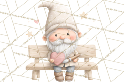 Gnome Valentine Proposal Clipart PNG Engagement Mini World Product Image 4