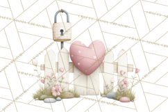 Gnome Valentine Proposal Clipart PNG Engagement Mini World Product Image 3