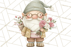 Gnome Valentine Proposal Clipart PNG Engagement Mini World Product Image 3