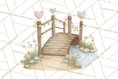 Gnome Valentine Proposal Clipart PNG Engagement Mini World Product Image 3