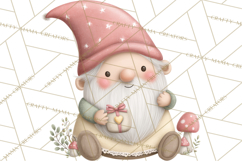 Gnome Valentine Proposal Clipart PNG Engagement Mini World Product Image 3