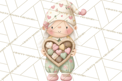 Gnome Valentine Proposal Clipart PNG Engagement Mini World Product Image 3