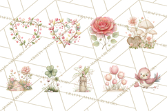 Gnome Valentine Proposal Clipart PNG Engagement Mini World Product Image 6