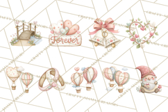 Gnome Valentine Proposal Clipart PNG Engagement Mini World Product Image 7