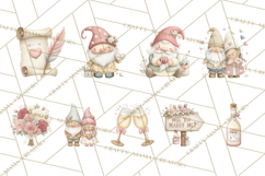 Gnome Valentine Proposal Clipart PNG Engagement Mini World Product Image 8