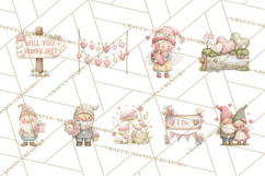 Gnome Valentine Proposal Clipart PNG Engagement Mini World Product Image 9