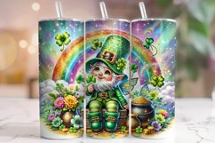St Patrick&#039;s Day Gnomes Tumbler Wrap, Gnomes Tumbler, Lucky Product Image 1