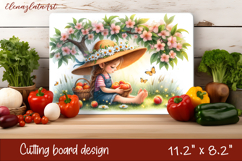 Gnome cutting board for Autumn, pumpkins, leaves Product Image 1