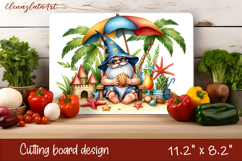 Gnome cutting board for Autumn, pumpkins, leaves Product Image 1