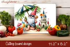 Gnome cutting board for Autumn, pumpkins, leaves Product Image 1