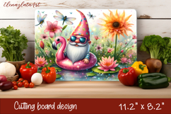 Gnome cutting board for Autumn, pumpkins, leaves Product Image 1