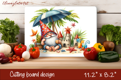 Gnome cutting board for Autumn, pumpkins, leaves Product Image 1