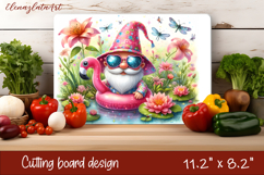 Gnome cutting board for Autumn, pumpkins, leaves Product Image 1