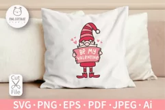 Gnome SVG For Valentine Pillow