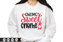 Gnome Sweet Gnome - Valentine&#039;s Day SVG Design Product Image 1