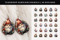 Gnome Teardrop Earring Sublimation PNG Bundle Product Image 1