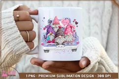 Gnome truck valentine sublimation, Valentines Day Gnome png Product Image 3