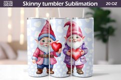 Couple Gnomes Valentine Tumbler | Valentines Day Tumbler Product Image 1