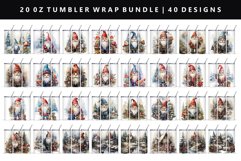 Gnome 20oz Tumbler Wrap | Sublimation PNG Bundle Product Image 1