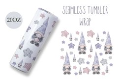 Tumbler wrap 20 oz gnome stars style sublimation seamles Product Image 1