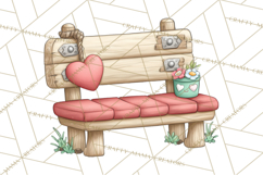Garden Gnome Clipart PNG, Valentine Whimsical Clip Art Product Image 3