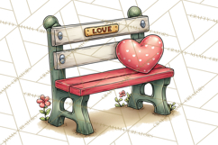 Garden Gnome Clipart PNG, Valentine Whimsical Clip Art Product Image 2