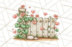 Garden Gnome Clipart PNG, Valentine Whimsical Clip Art Product Image 2