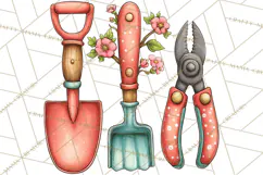 Garden Gnome Clipart PNG, Valentine Whimsical Clip Art Product Image 3