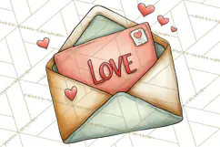 Garden Gnome Clipart PNG, Valentine Whimsical Clip Art Product Image 4