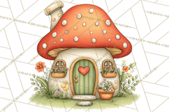 Garden Gnome Clipart PNG, Valentine Whimsical Clip Art Product Image 2
