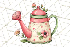 Garden Gnome Clipart PNG, Valentine Whimsical Clip Art Product Image 3