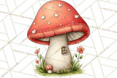 Garden Gnome Clipart PNG, Valentine Whimsical Clip Art Product Image 5