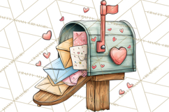 Garden Gnome Clipart PNG, Valentine Whimsical Clip Art Product Image 3