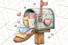 Garden Gnome Clipart PNG, Valentine Whimsical Clip Art Product Image 3