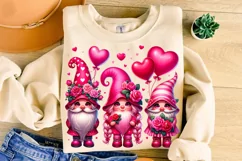 Valentines Day Gnomes PNG, Valentine's Day Sublimation, Love Product Image 3