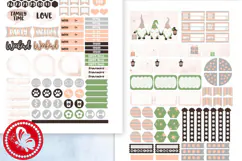 Winter Gnomes Printable Life Planner Stickers ECLP Product Image 2