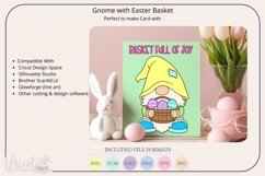Easter Gnome with Basket SVG, Spring Cut File Product Image 4