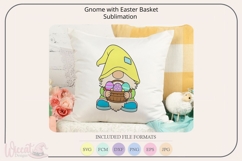 Easter Gnome with Basket SVG, Spring Cut File Product Image 5